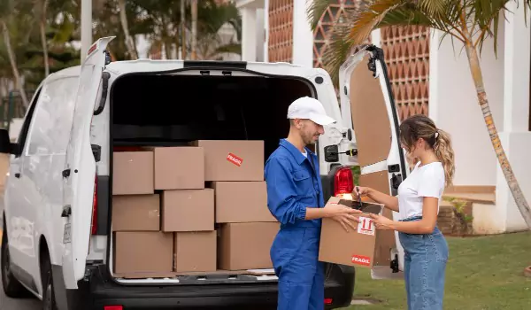professional movers during a moving job