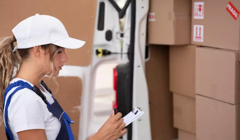 professional mover performing moving chores