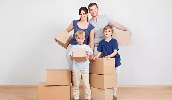 family during a house move